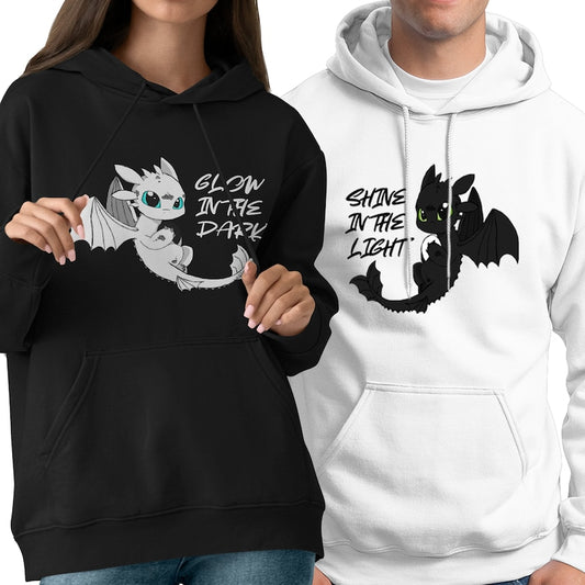 Shine In The Light Couple Hoodies