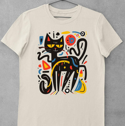 Vibrant Cat Art Pop Art T-Shirt