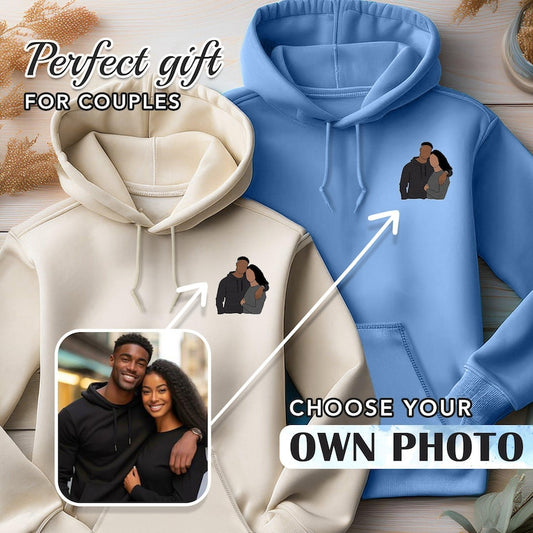 Customised Image Couple Hoodies