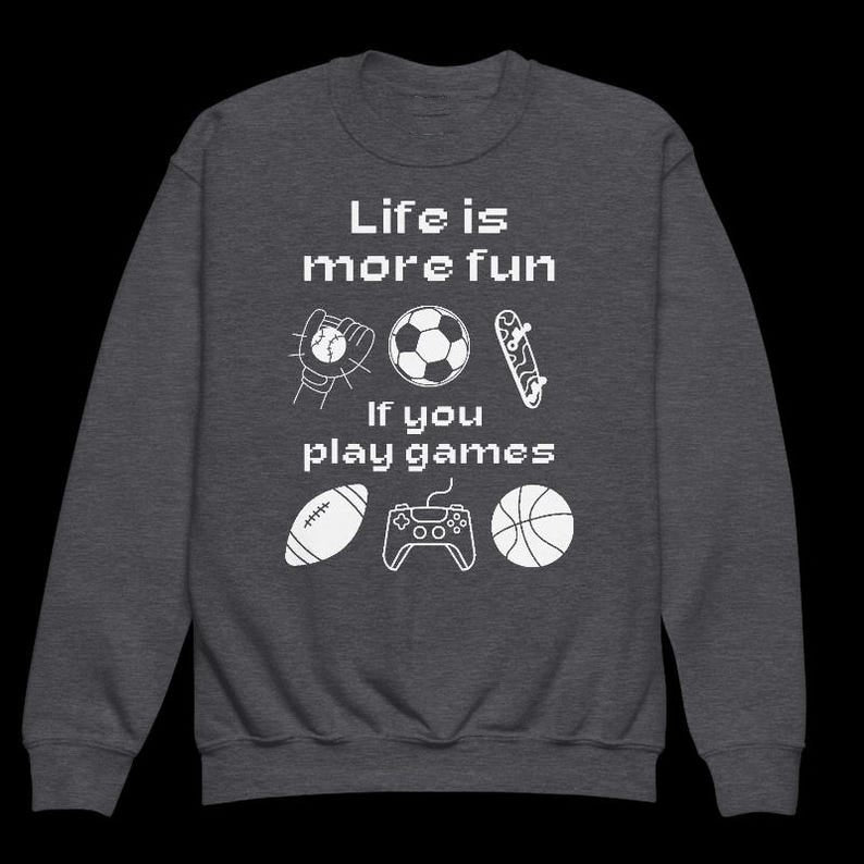 Life is More Fun If You Play Games Theme Long Sleeve T-Shirts