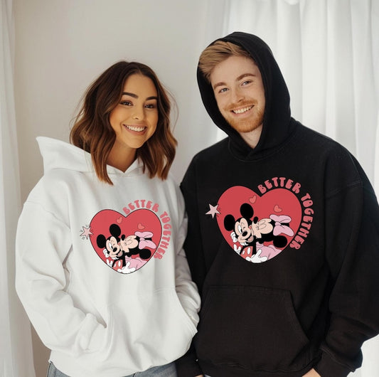 Better Together Mickey & Minnie Couple Hoodies