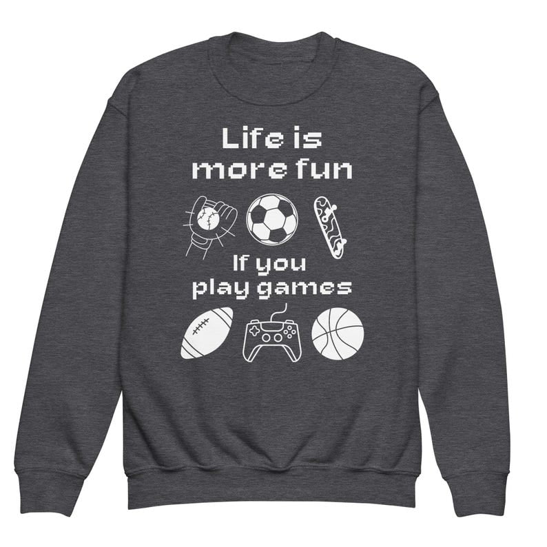 Life is More Fun If You Play Games Theme Long Sleeve T-Shirts