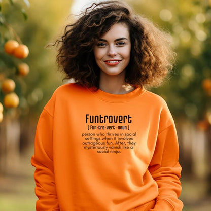 Funtrovert Definition Sweatshirt – Fun-Loving Yet Mysteriously Introverted T-Shirt