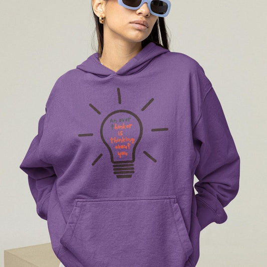 A Thoughtful Mind is Thinking of You – Quote Hoodie