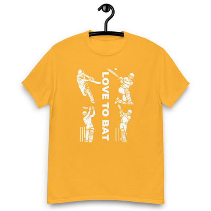 Live To Bat - Cricket Theme T-Shirts.