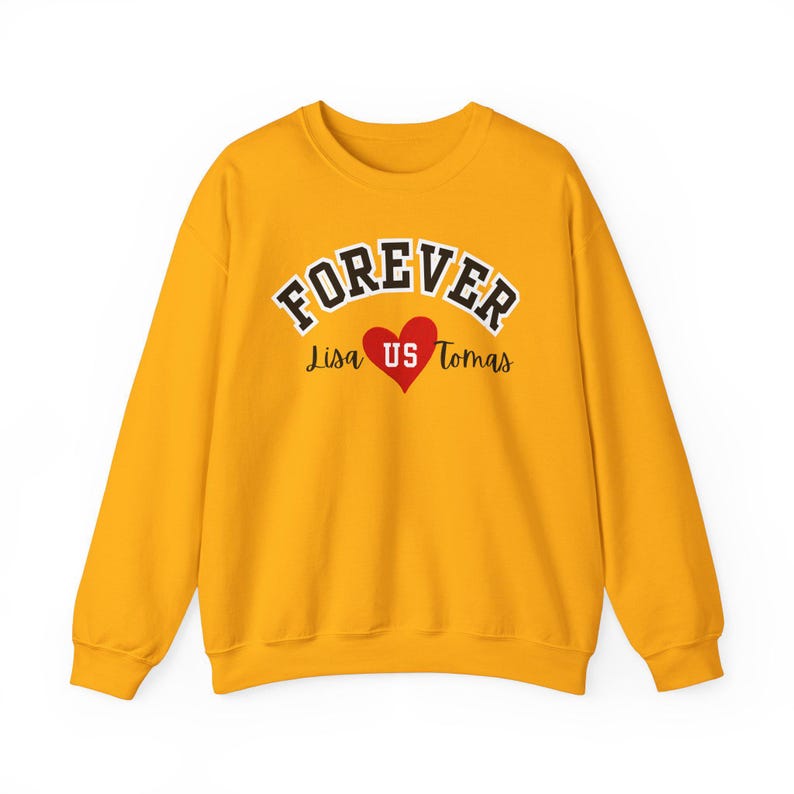 Custom Name Forever ❤ Long Sleeve Couple T-Shirts