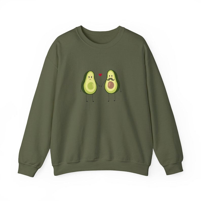 Avacado Theme Full Sleeve Couple T-Shirts