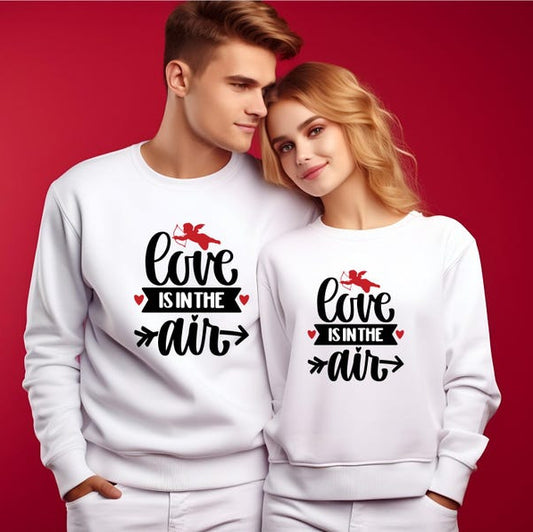 Love Is In The Air Couple Long Sleeve T-Shirts