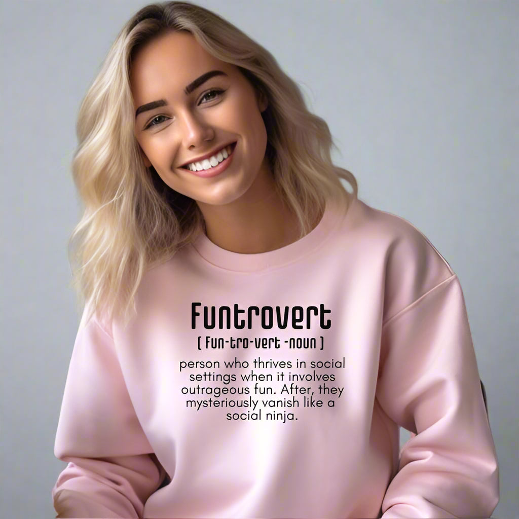 Funtrovert Definition Sweatshirt – Fun-Loving Yet Mysteriously Introverted T-Shirt