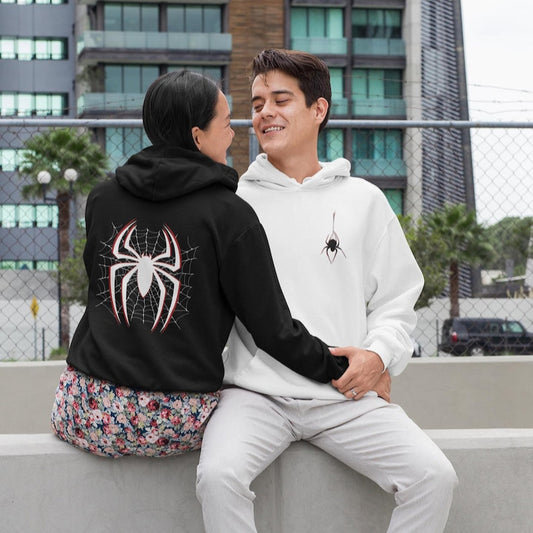 Spider Theme Couple Hoodies