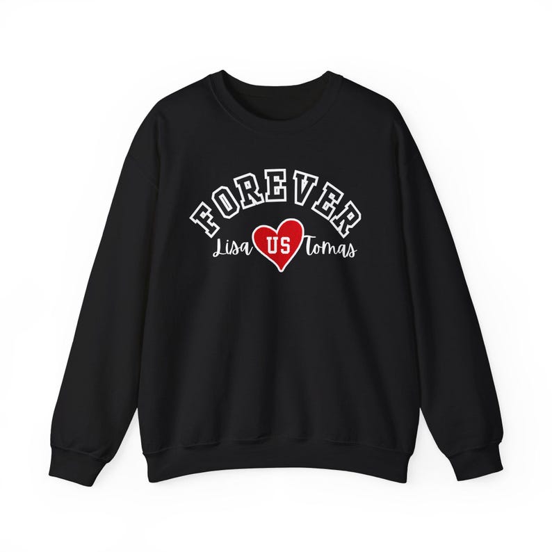 Custom Name Forever ❤ Long Sleeve Couple T-Shirts