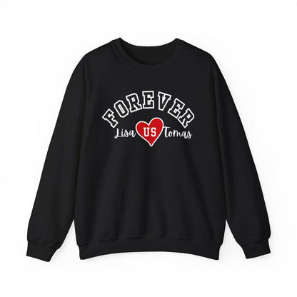 Custom Name Forever ❤ Long Sleeve Couple T-Shirts