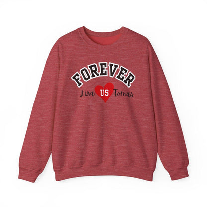 Custom Name Forever ❤ Long Sleeve Couple T-Shirts
