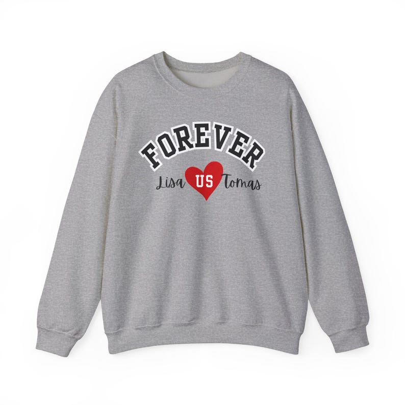Custom Name Forever ❤ Long Sleeve Couple T-Shirts