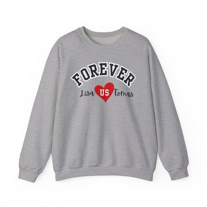 Custom Name Forever ❤ Long Sleeve Couple T-Shirts