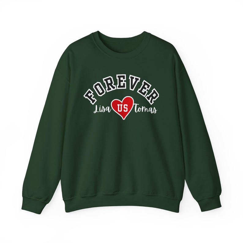 Custom Name Forever ❤ Long Sleeve Couple T-Shirts