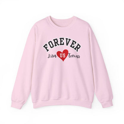 Custom Name Forever ❤ Long Sleeve Couple T-Shirts