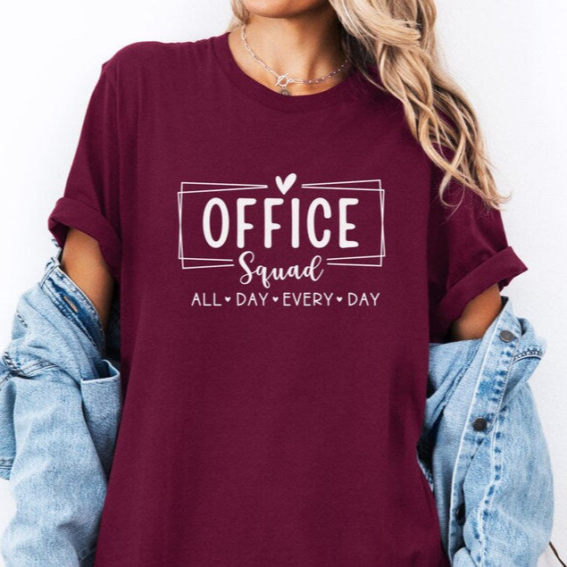 Office Squad For Ladies T-Shirts
