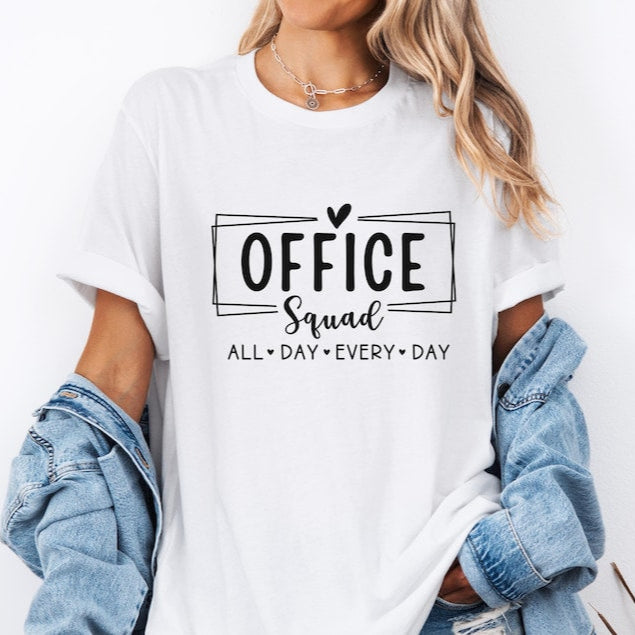 Office Squad For Ladies T-Shirts