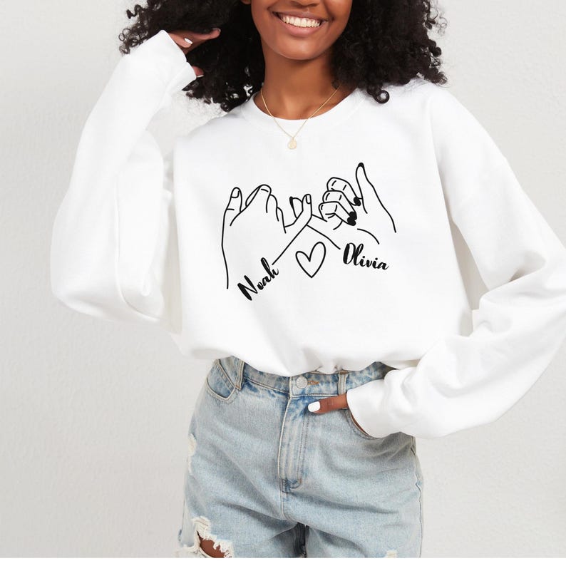 Custom Name Promise Long Sleeve Couple T-Shirts