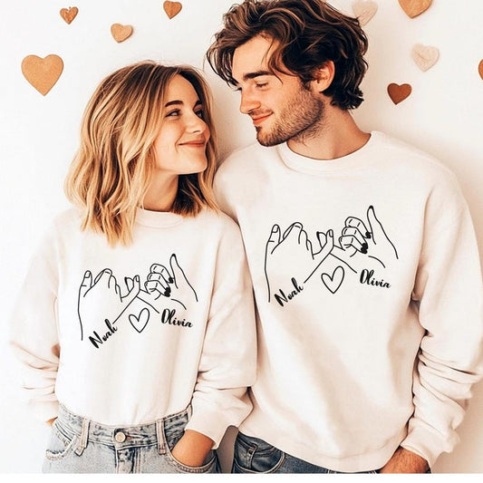 Promise Theme Long Sleeve Couple T-Shirts