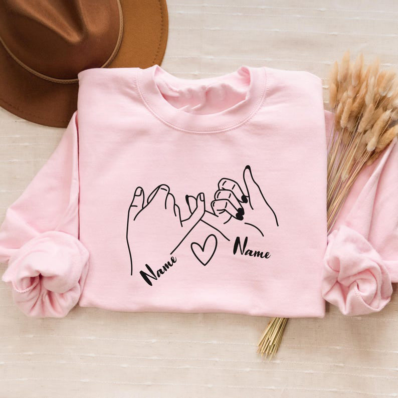 Custom Name Promise Long Sleeve Couple T-Shirts
