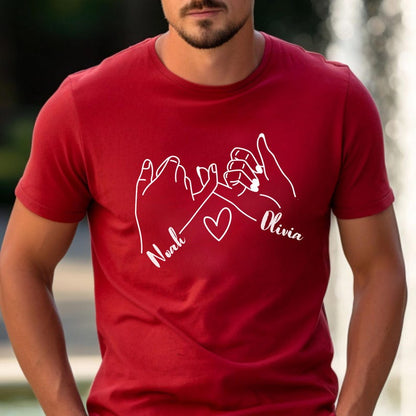 Custom Name Promise Short Sleeve Couple T-Shirts