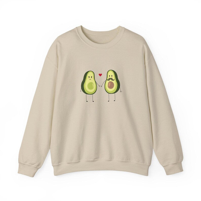 Avacado Theme Full Sleeve Couple T-Shirts