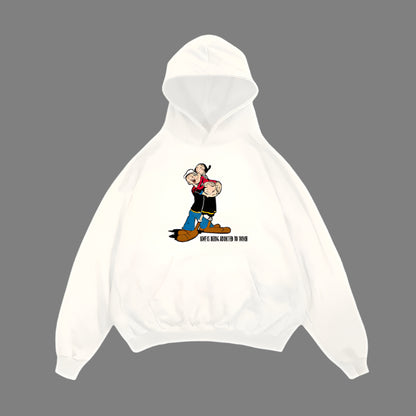 Popeye & Olive Themed Couple Hoodies