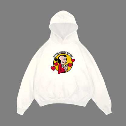 Popeye & Olive Themed Couple Hoodies