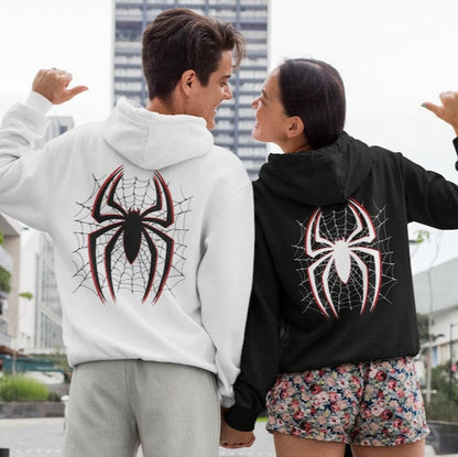Spider Theme Couple Hoodies