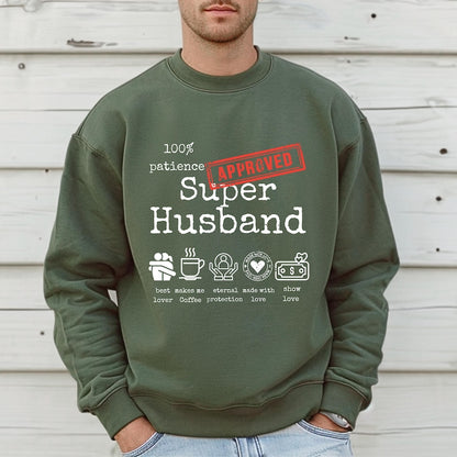 Super Husband & Super Wife Full Sleeve Couple T-Shirts