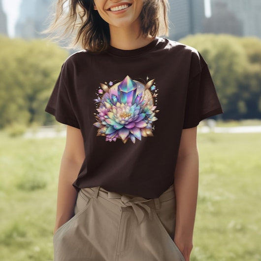 Yoga Meditation Gift: Gemstone Lotus Shirt