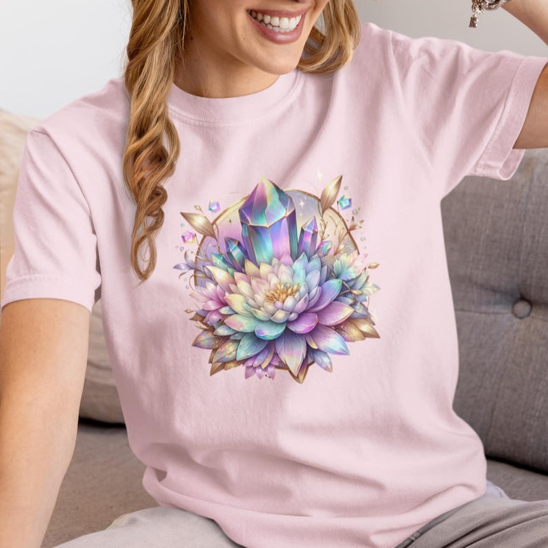 Yoga Meditation Gift: Gemstone Lotus Shirt