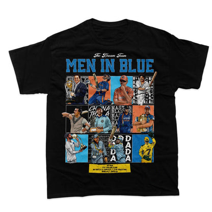 Men In Blue - Indian Cricket Lover T-Shirts