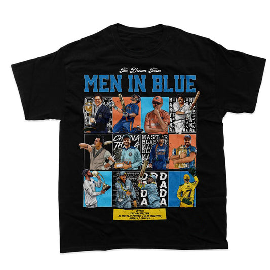 Men In Blue - Indian Cricket Lover T-Shirts