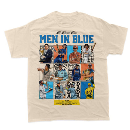 Men In Blue - Indian Cricket Lover T-Shirts