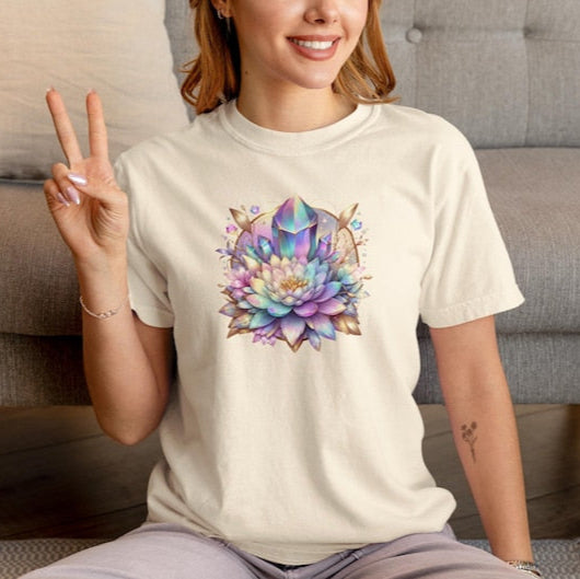 Yoga Meditation Gift: Gemstone Lotus Shirt
