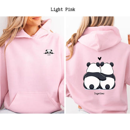 Panda Theme Couple Hoodies