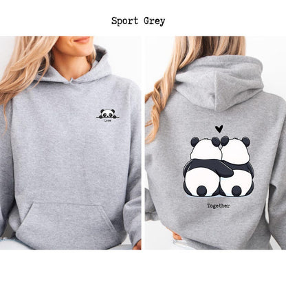 Panda Theme Couple Hoodies