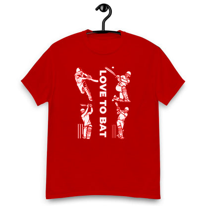 Live To Bat - Cricket Theme T-Shirts.
