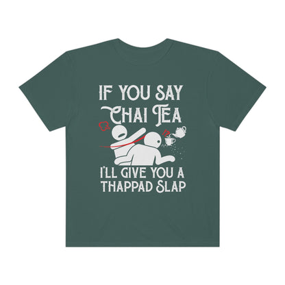 Funny Thappad Slap T-Shirt for Tea Enthusiasts!