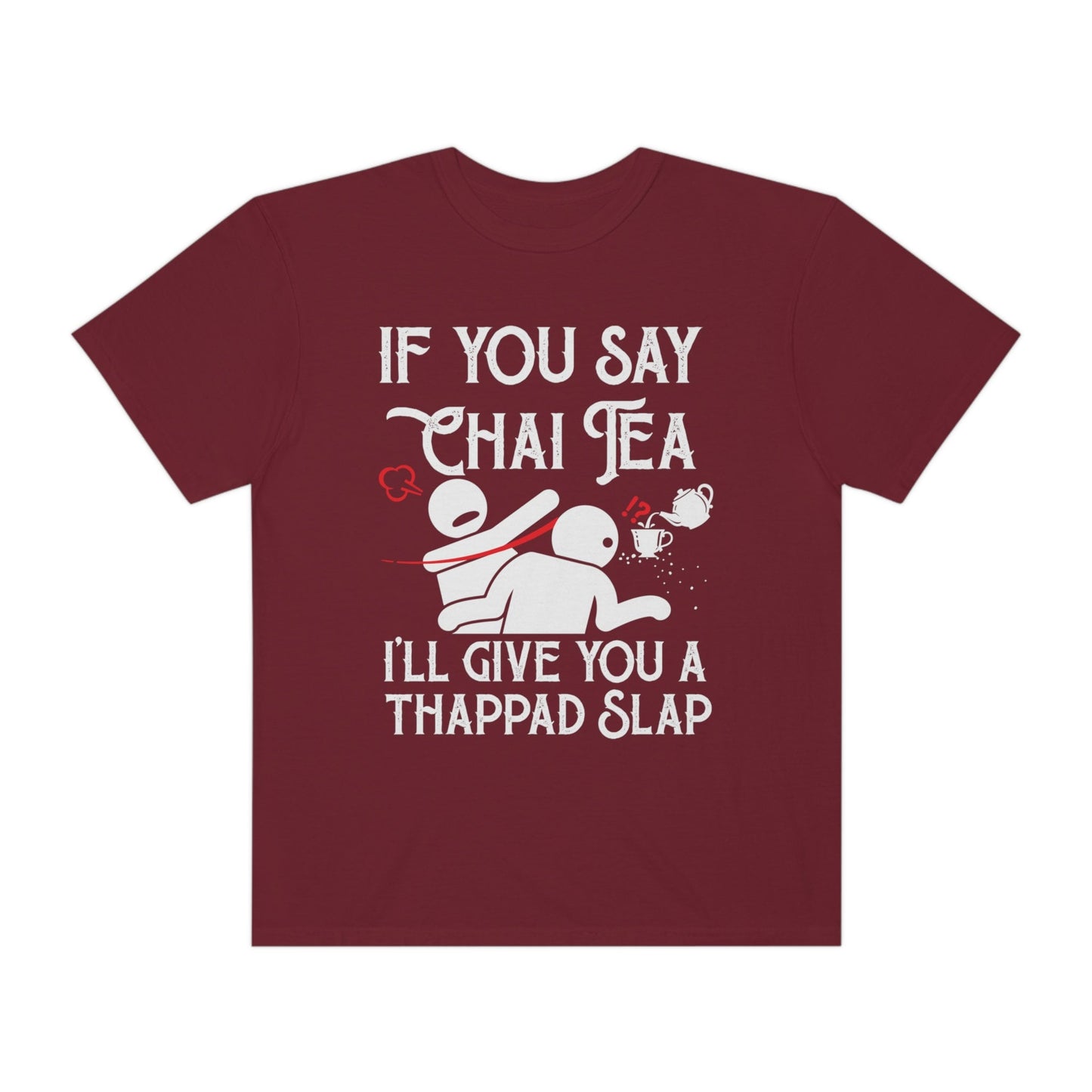 Funny Thappad Slap T-Shirt for Tea Enthusiasts!