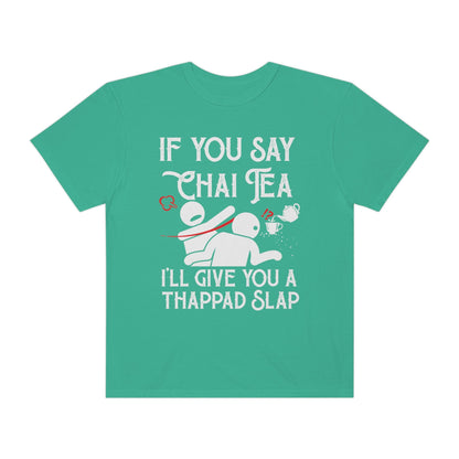 Funny Thappad Slap T-Shirt for Tea Enthusiasts!
