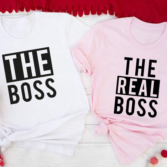 The Boss The Real Boss Shirt Couples Shirts for Couples