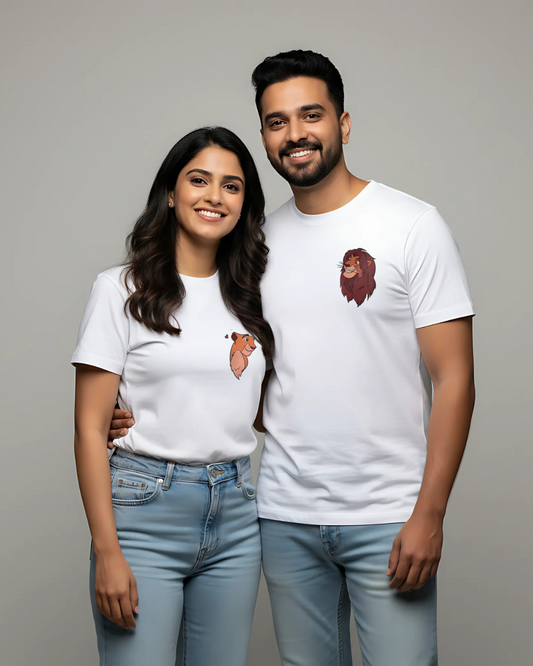 Simba & Nala Matching Couple T-Shirts