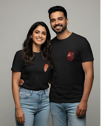 Simba & Nala Matching Couple T-Shirts
