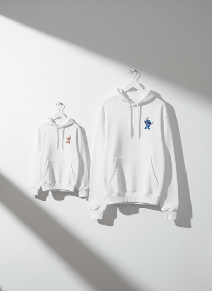 Angel & Stitch Funny Couple Hoodies