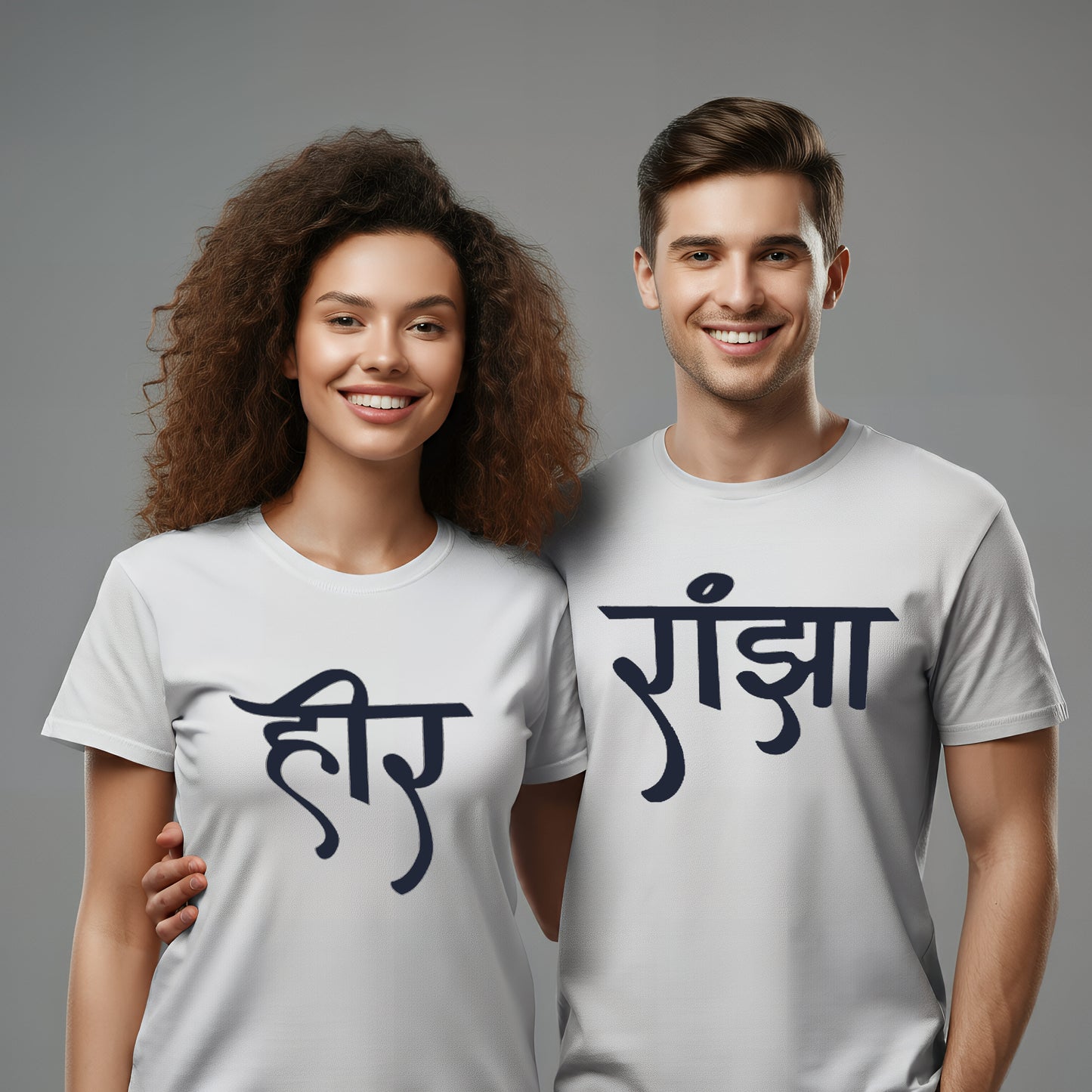 Heer & Ranjha Theme Couple T-Shirt