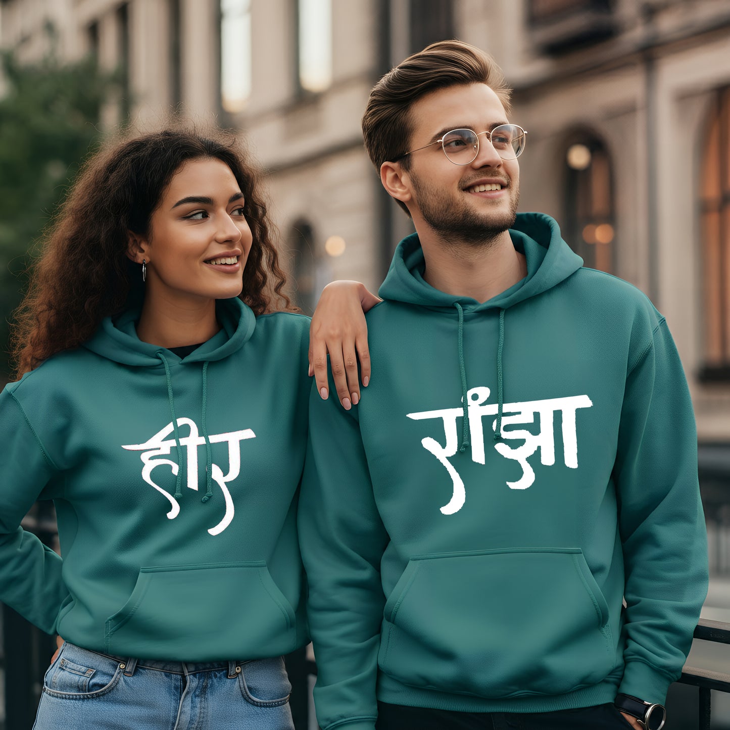 Heer & Ranjha Couple Hoodies